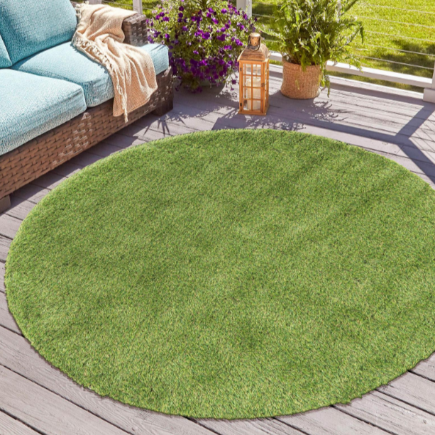 Suprise Round Grass Rug