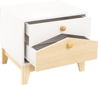 Cody 2 Drawer Bedside Cabinet
