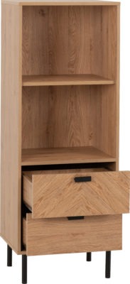 Leon 2 Drawer 2 Shelf Cabinet