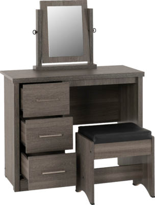 Lisbon 3 Piece Dressing Table Set with Mirror